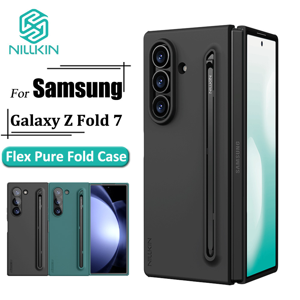 Nillkin Flex Pure Fold Case สําหรับ Samsung Galaxy Z Fold7 / Fold 7 Case พร้อมที่วางปากกา Anti Fall Protective Case (รุ่น S Pen)