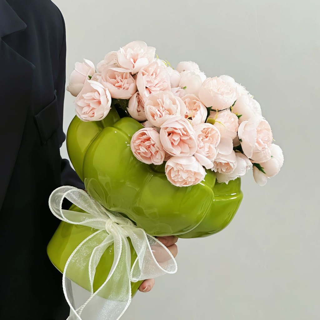 ❤มอลลี่ที่ต้องการแจกันดอกไม้หรูหราแจกันดอกไม้แจกันดอกไม้แจกันดอกไม้แห้งการจัดดอกไม้ตกแต่งแจกันแจกันเซรามิก