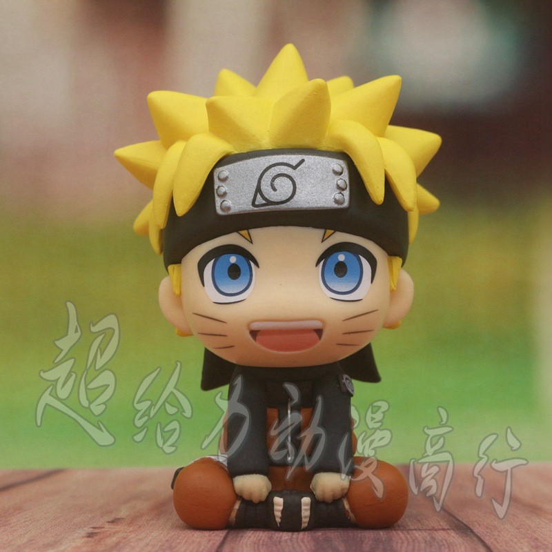 Naruto Seated Hatake Kakashi Naruto Q Version Doll Model Boxed Figure