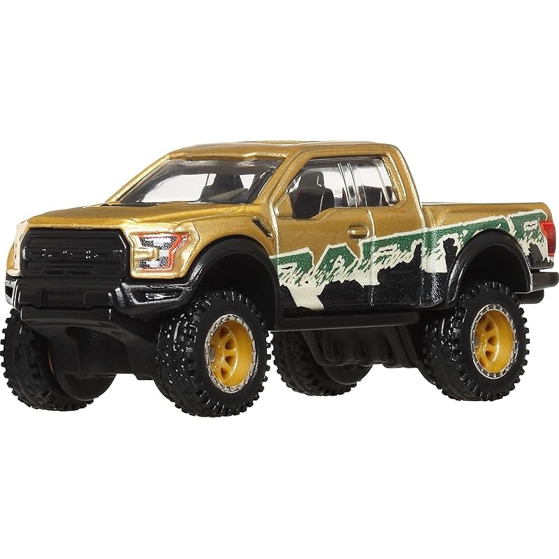 Hot Wheels Car Culture Off Road 2017 Ford F150 Raptor Toy Mini Car สําหรับเด็กอายุ 3 ปี Gold Jbk70
