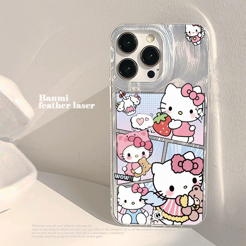 เคส Hello Kitty VS My Melody สําหรับ Infinix Smart 5 6 7 8 9 Infinix Hot 40 30 9 30i 4G Pro Play