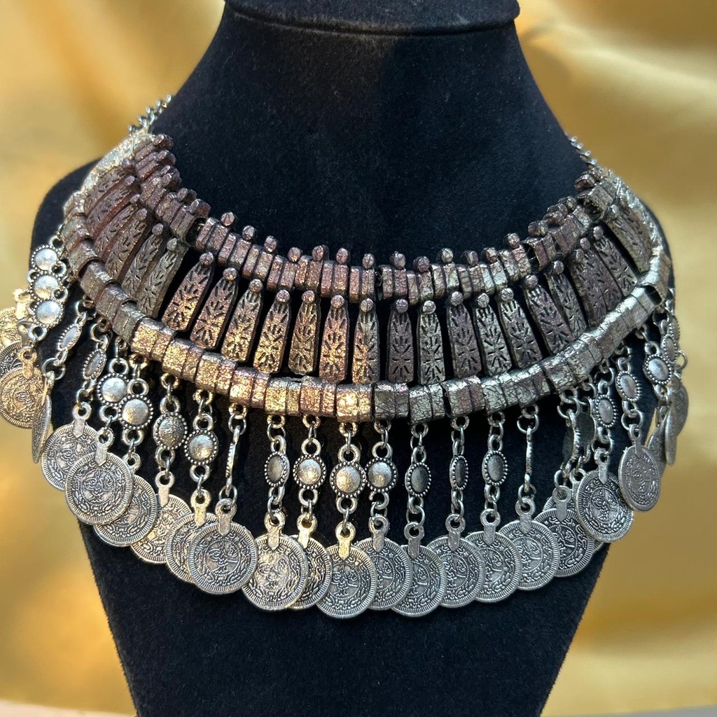 เครื่องประดับสตรี สร้อยคอแฟชั่นโลหะผสมเงินพรีเมี่ยม ACS020