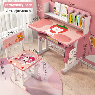 โต๊ะเขียนหนังสือเด็ก โต๊ะเรียนIKEA โต๊ะเด็ก 1โต๊ะ1เก้าอี้ รับน้ำหนักได้ 50กก โต๊ะ