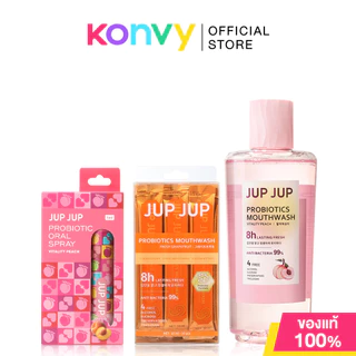 JUP JUP Probiotic Oral Spray จุ๊บจุ๊บ สเปรย์ดูแลช่องปาก โพรไบโอติก 8ml (Peach/Grape/Green Apple)