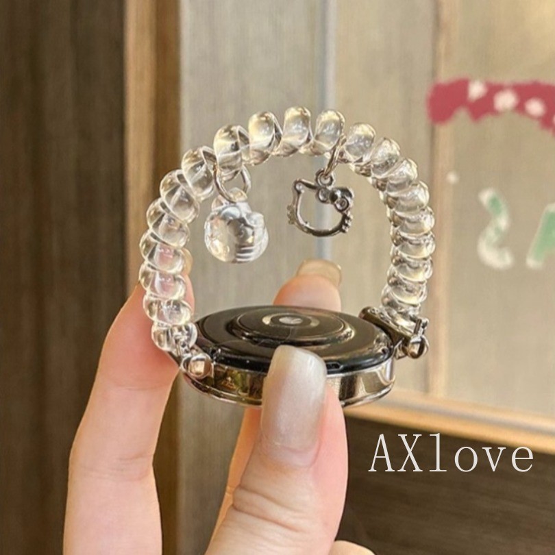 SAMSUNG 20มิลลิเมตร22มิลลิเมตรยืดหยุ่นโทรศัพท์ขดลวดสายสําหรับ ซัมซุง กาแลคซี นาฬิกา7 เฟ 40 44มิลลิเมตร6 5 มือโปร 4คลาสสิก18มิลลิเมตรgt 5 4สร้อยข้อมือวง - รูปที่ 2