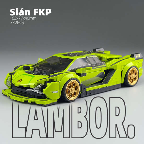 robox ของเล่น เลโก้ f1 เลโก้ใช้ได้กับแรมโบ้รถสปอร์ต8ตารางตัวต่อรถ Kony Racing เด็กปริศนาประกอบรถของเ