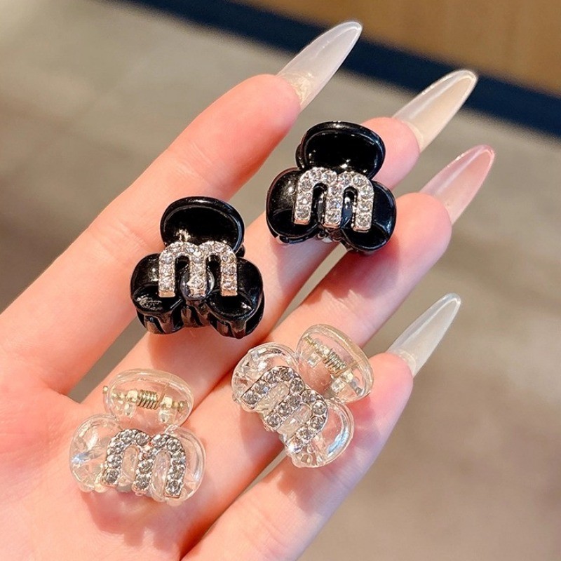 ชุดกิ๊บรูปแบบเกาหลี 2 ชิ้น พลอยเทียม สำหรับตกแต่งผมขนาดเล็ก