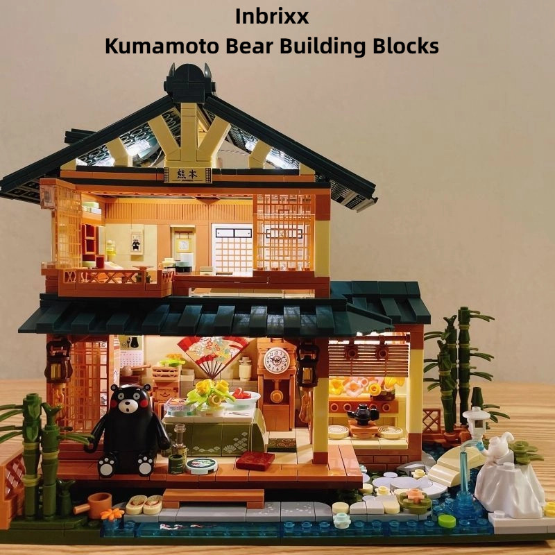Inbrixx Kumamon Building Blocks House Villa เครื่องประดับชายหญิงเด็กประกอบของเล่นของขวัญวันเกิด Accumulated