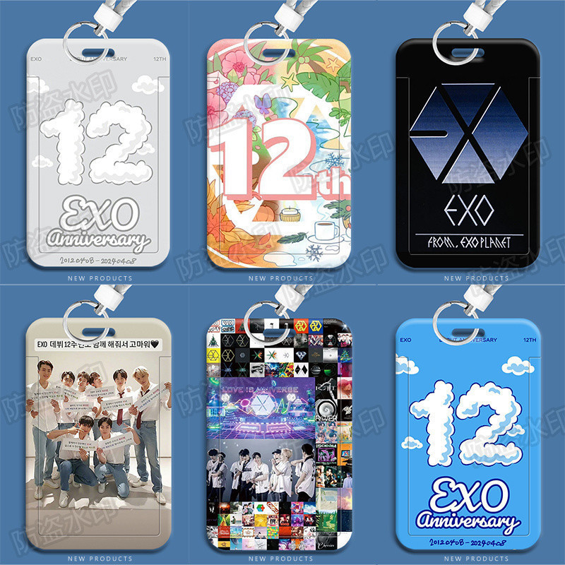 เวลาจํากัด EXO Debut 22nd Anniversary Merchanted Student Slide Card Set Food Card Bus Card Campus Ca
