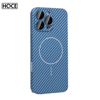 HOCE Carbon Fibre Magnetic Phone Case สําหรับ IPhone 17 16 1…