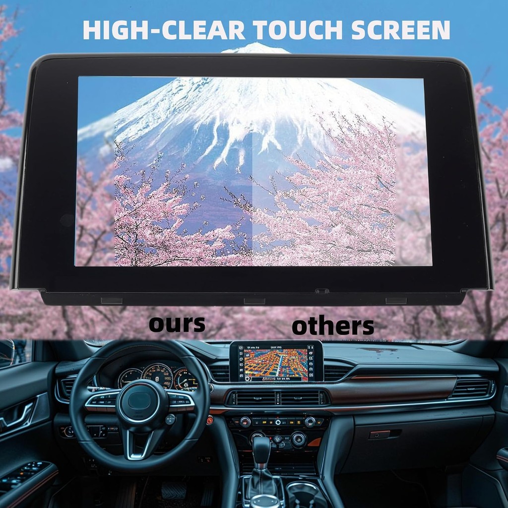 Dasbecan เชื่อมต่อ 8 "หน้าจอสัมผัส Glass Digitizer นําทางวิทยุใช้งานร่วมกับ Mazda CX-9 2016-2018 เปล