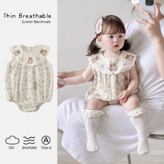 ฤดูร้อนใหม่เสื้อผ้าเด็กหญิงบอดี้สูท 0-24 เดือนผ้าฝ้ายการ์ตูน…