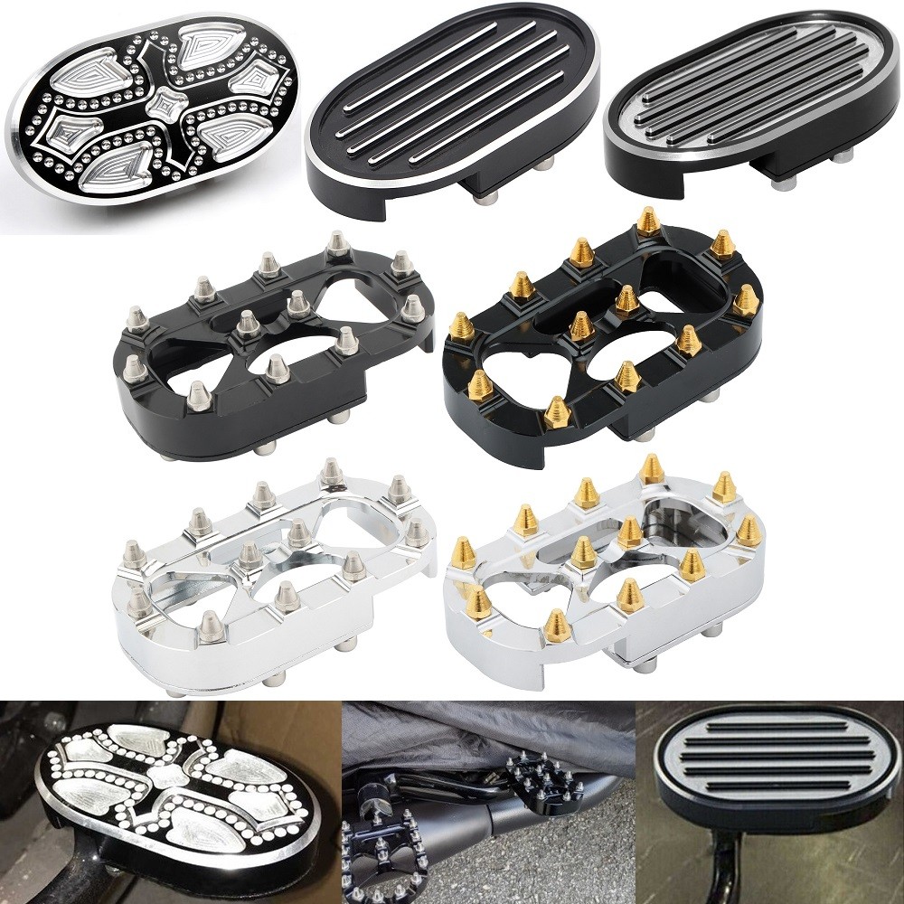 รถจักรยานยนต์เบรคเท้าเหยียบ Pad ฝาครอบเท้า Shifter Shift หมุดสําหรับ Harley Sportster XL 883 1200 Dyna Wide Glide V-Rod Softail Night Street Rod 03-up
