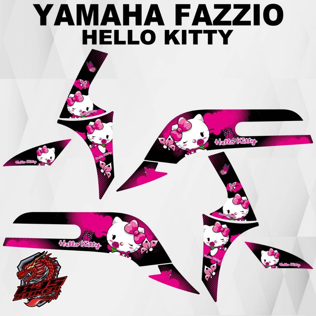 สติ๊กเกอร์ Fazzio - yamaha Fazzio hello kitty 1 แถบ สติ๊กเกอร์รายการ