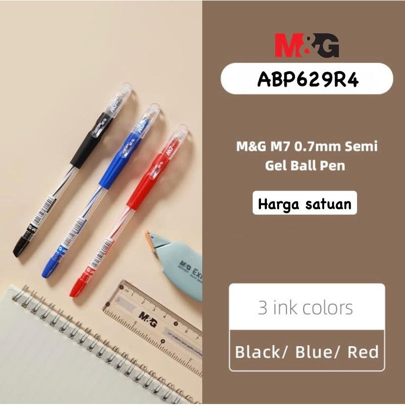 M&G M7 0.7 มม. ปากกาเจลกึ่งเจล ABP629R4