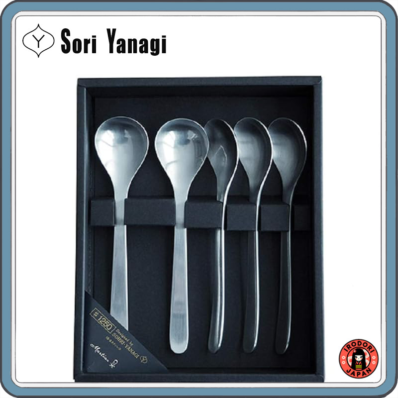 Yanagi Sori Elegant Stainless Steel Cutlery Set - 20 Pieces including Spoons, Knives, and Forks, Dis