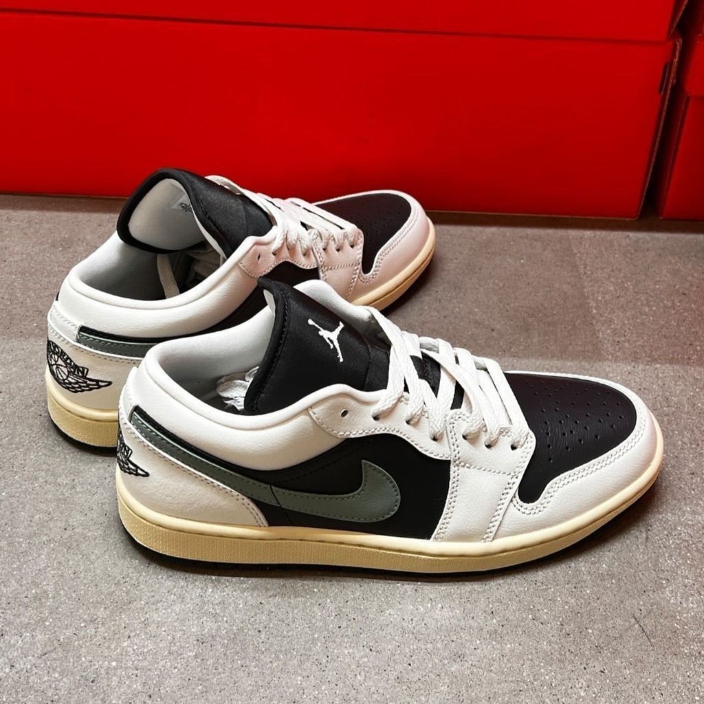 รองเท้าเทนนิสรองเท้าผ้าใบผู้หญิงรุ่น Low-Top Casual รองเท้าสีทึบย้อนกลับสีดําสีเขียว Panda Low-Top Retro คู่รองเท้าสบายๆสไตล์กีฬารองเท้าผ้าใบ - รูปที่ 4