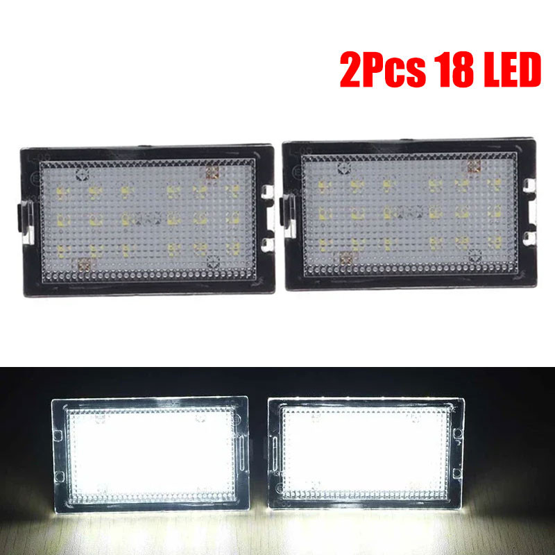 2x จํานวนใบอนุญาตแผ่นสีขาว LED Canbus ข้อผิดพลาดฟรีโคมไฟไฟท้ายด้านหลังสําหรับ Land Rover Discovery S