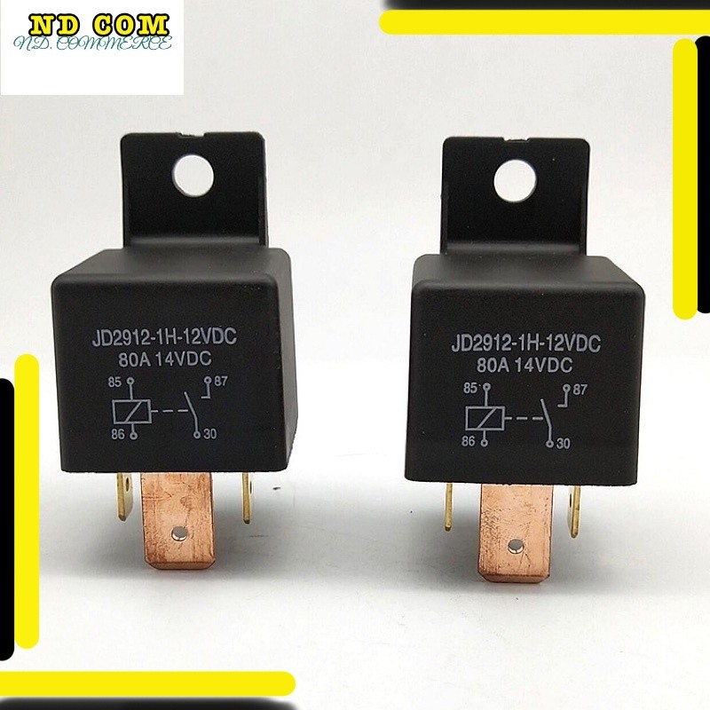 ถูก! JD2912 80A รีเลย์รถยนต์ สินค้าพร้อมส่งในไทย 12v 24v ทนกระแส 80a