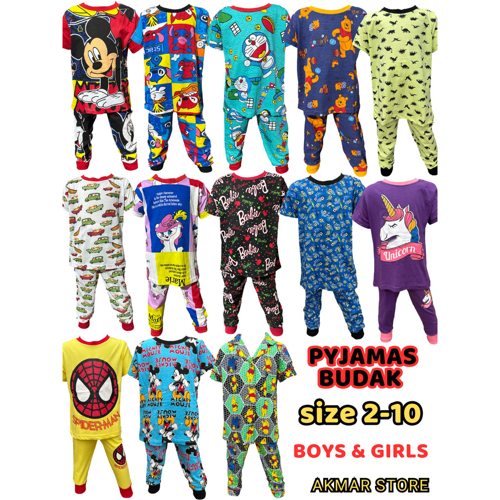 CHILDRENS SLEEPWEAR ไซส์ 2-10, BOYS PYJAMAS, GIRLS SLEEPWEAR, COTTON 100%, CHILDRENS PAJAMAS, CHILDR