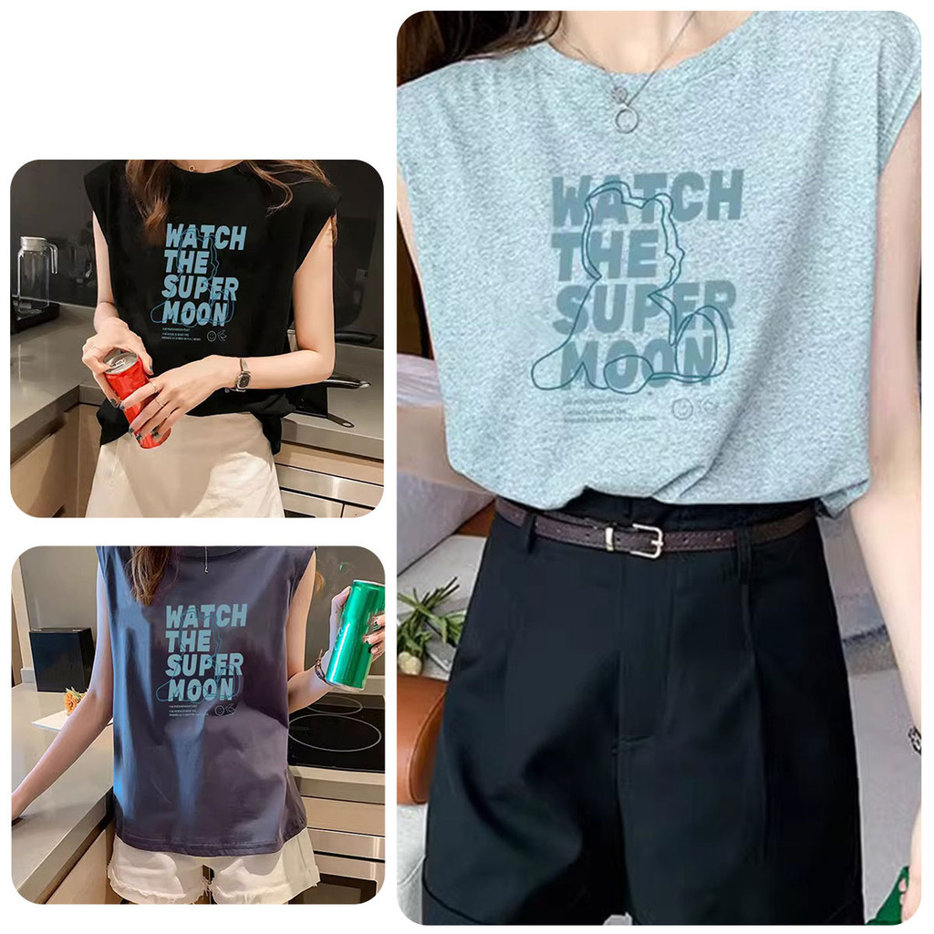 เสื้อแขนกุดผู้หญิง สีใหม่ ดีไซน์เก๋