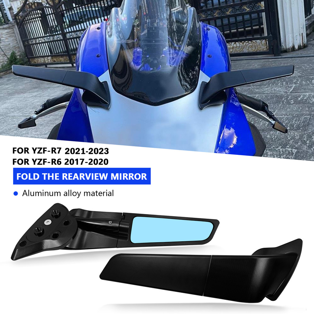 สําหรับกระจกมองหลังด้านข้าง YZF R6 r6 2017-2020 YZF R7 r7 2021 2022 2023 Winglet กระจกมองข้างชุดอุปก