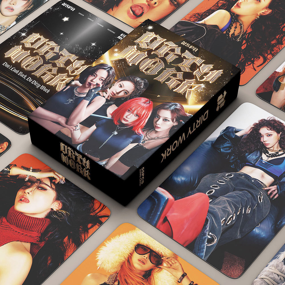 55pcs สกปรกทํางาน Lomo การ์ด Whiplash อัลบั้ม Photocards ฤดูหนาว GISELLE KARINA NING Kpop โปสการ์ดราคาถูก HT - รูปที่ 7