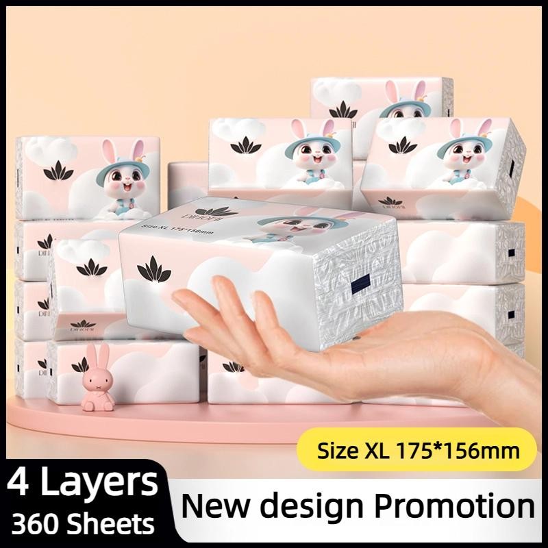 20 PackDinomi Table Size XL 175*156mm Tissue Soft Facial Tisu Cheerful Tissue Bamboo Tissue Hanging 
