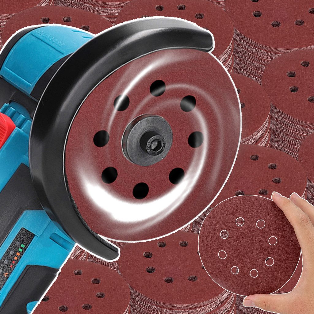 แผ่นกระดาษทราย 12.5 ซม. พรีเมี่ยม P40-P3000 | กระดาษกรวดความแรงอุตสาหกรรม 10 แผ่น สําหรับขัดสีอัตโนม