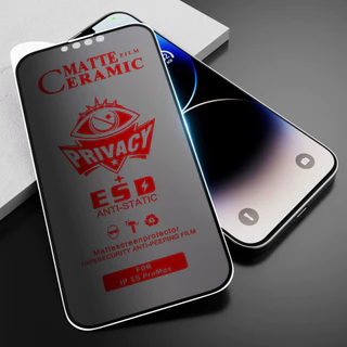 เต็มจอ ฟิล์มกันเสือก For iPhone 16 15 12 11 13 14 Pro Max XR X XS Max 7 8 6 6S 14 Plus SE 2020 2022 ฟิล์มฝ้า ฟิล์มไอโฟน