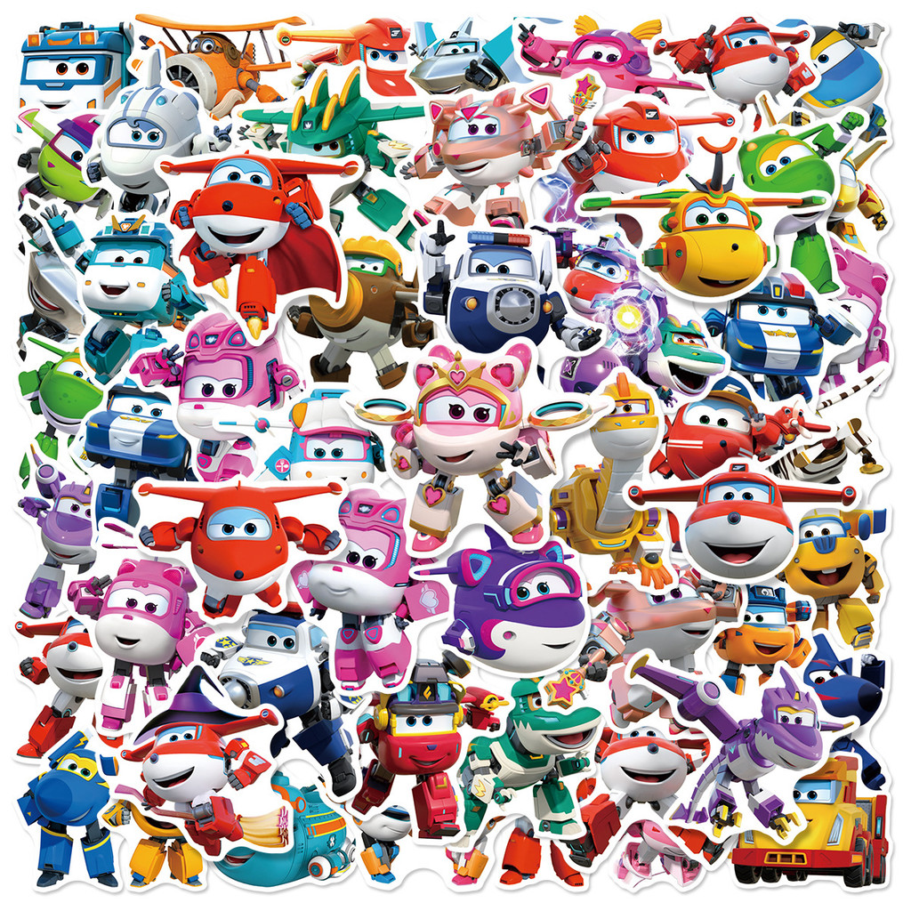 ❉ ไปกันเถอะ! สติ๊กเกอร์ Super Wings Series 01 ❉ 50 ชิ้น/เซ็ตกันน้ํา DIY Fashion Decals สติ๊กเกอร์ Doodle