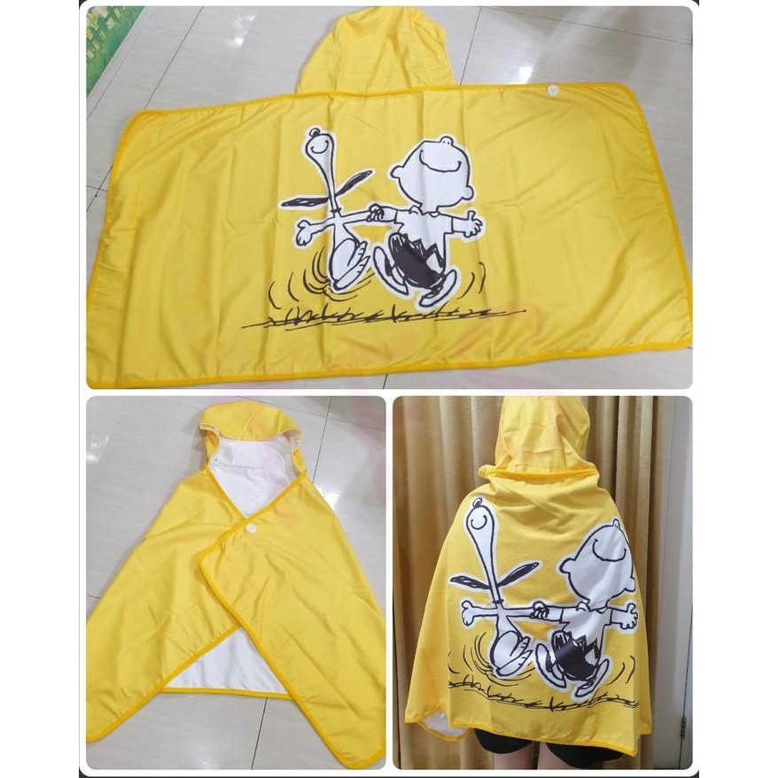ผ้าเช็ดตัวหรือหมวก snoopy ผู้ใหญ่ ขนาด 140x70