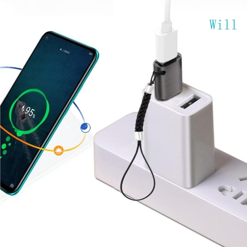 จะอะแดปเตอร์ USB C เป็น USB อลูมิเนียมอัลลอยด์ USB Converter Connector 480Mb Fast Connector