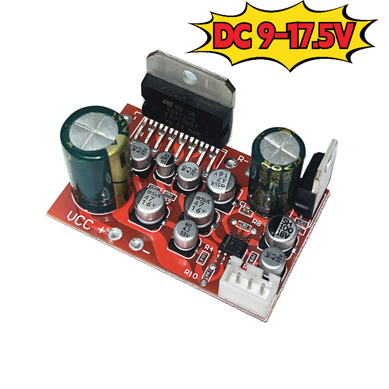 High Power CD7379 Dual Channel Audio Amplifier Board with NE5532 Preamp, Adjustable Gain (2-3x Defau