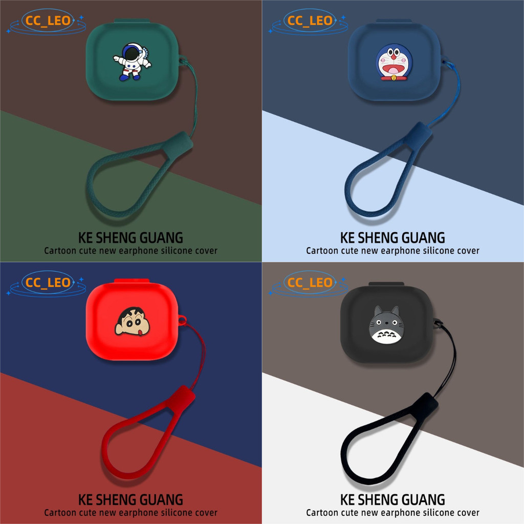 For QCY AilyBuds E20 Case Cute Totoro Doraemon Cartoon Silicone Soft Shell Suitable for QCY AilyBuds