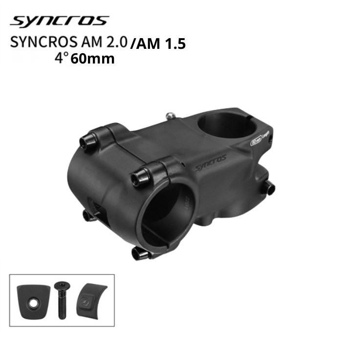 SYNOROS AM-1.5 / AM-2.0 ก้านจักรยานมุมอลูมิเนียม -4° ยาว60มม.ติดตั้งคอส้อม28.6มม