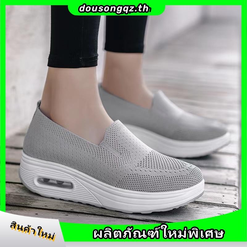 Lishu รองเท้าผ้าใบลําลอง กันลื่น ระบายอากาศ ใส่สบาย เหมาะกับใส่กลางแจ้ง สําหรับสตรี