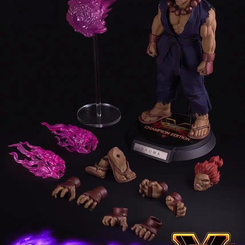 คลังสินค้าพร้อมใหม่เอี่ยม ICONIQ STUDIOS Akuma Street Fighter Haogui 1/6 สําเร็จรูปรุ่นเคลื่อนย้ายได