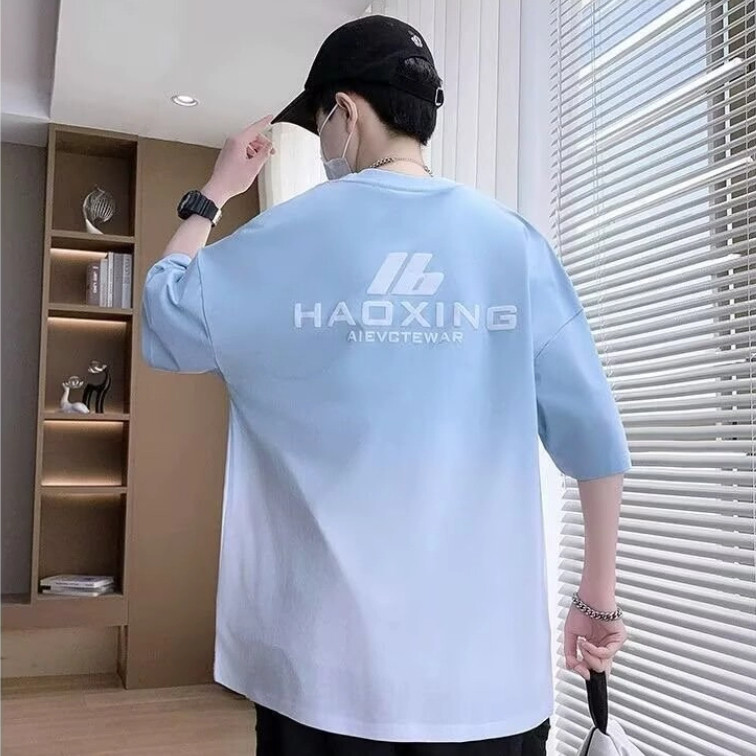 เสื้อยืดพ๊อบไท์ได้สำหรับผู้ชาย ขนาด M ถึง 8XL ออกแบบโอเวอร์ไซส์แขนสั้นใส่สบาย ราคา ถูกที่สุด ดีลบีเคเค แกลเลอรีภาพที่ 6