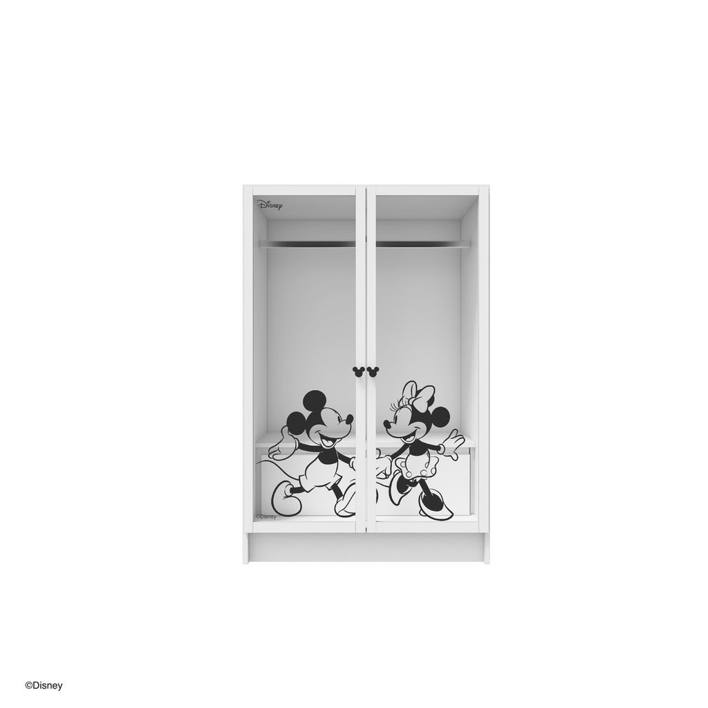Disney Home ตู้เสื้อผ้า บานกระจก DISNEY รุ่น MICKEY MINNIE 01-GP80 (80x60x123 ซม.) แบรนด์ DISNEYHOME