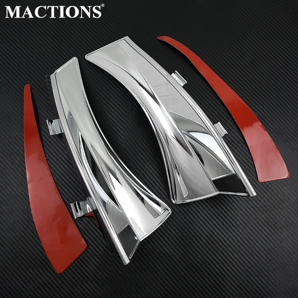 MAC Motorcycle Heat Shield Air Deflectors Chrome Aluminum For Victory Cross Country Cross Country To