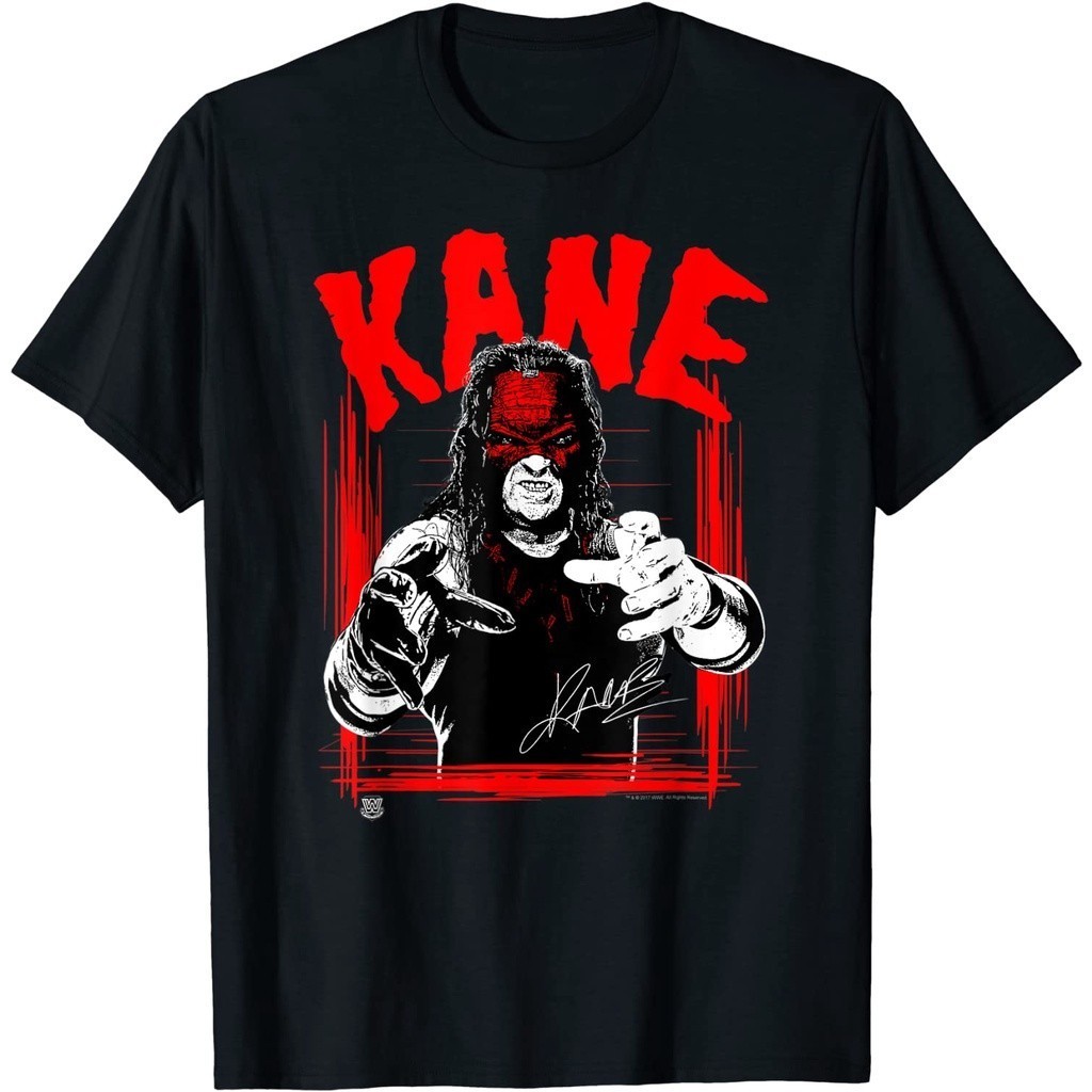 เสื้อยืดคอกลมผ้าฝ้ายแท้ แบบใหม่จาก WWE Kane