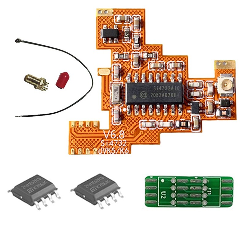 [fsfejhbjhkq]SI4732 V6.8 FPC Module+2X 2M ชิปขยายสําหรับ UVK5 K6 HF Shortwave Full Band/Single Sideb