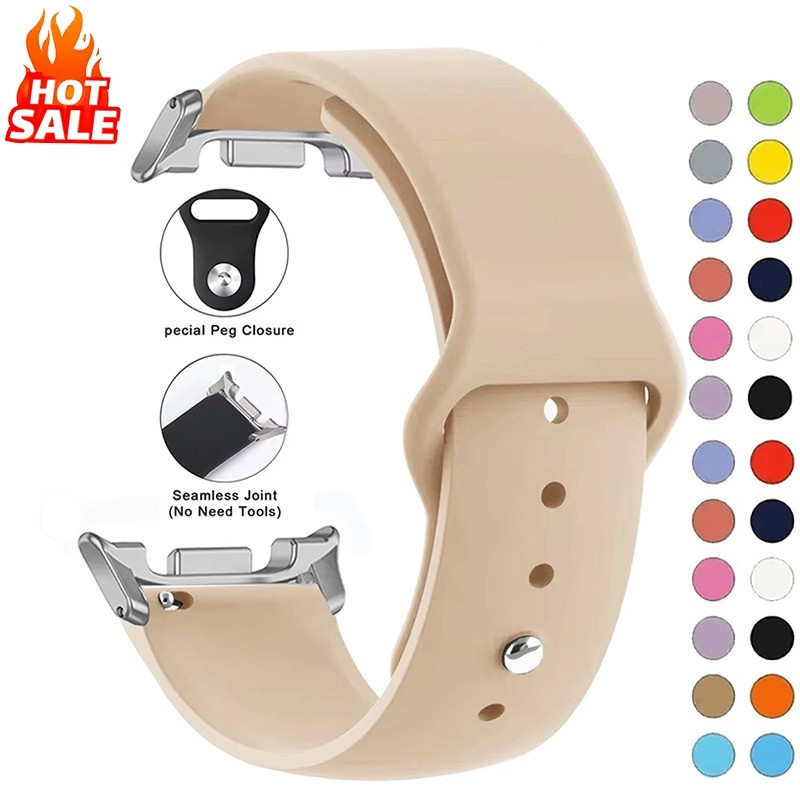 นุ่มกีฬาซิลิโคนสําหรับ Samsung Galaxy Watch 8 40/44 มม.นาฬิกา 8 คลาสสิก/Galaxy Watch Ultra 2025 สายคล้องไม่มี Gap Watchband สําหรับผู้ชายผู้หญิง