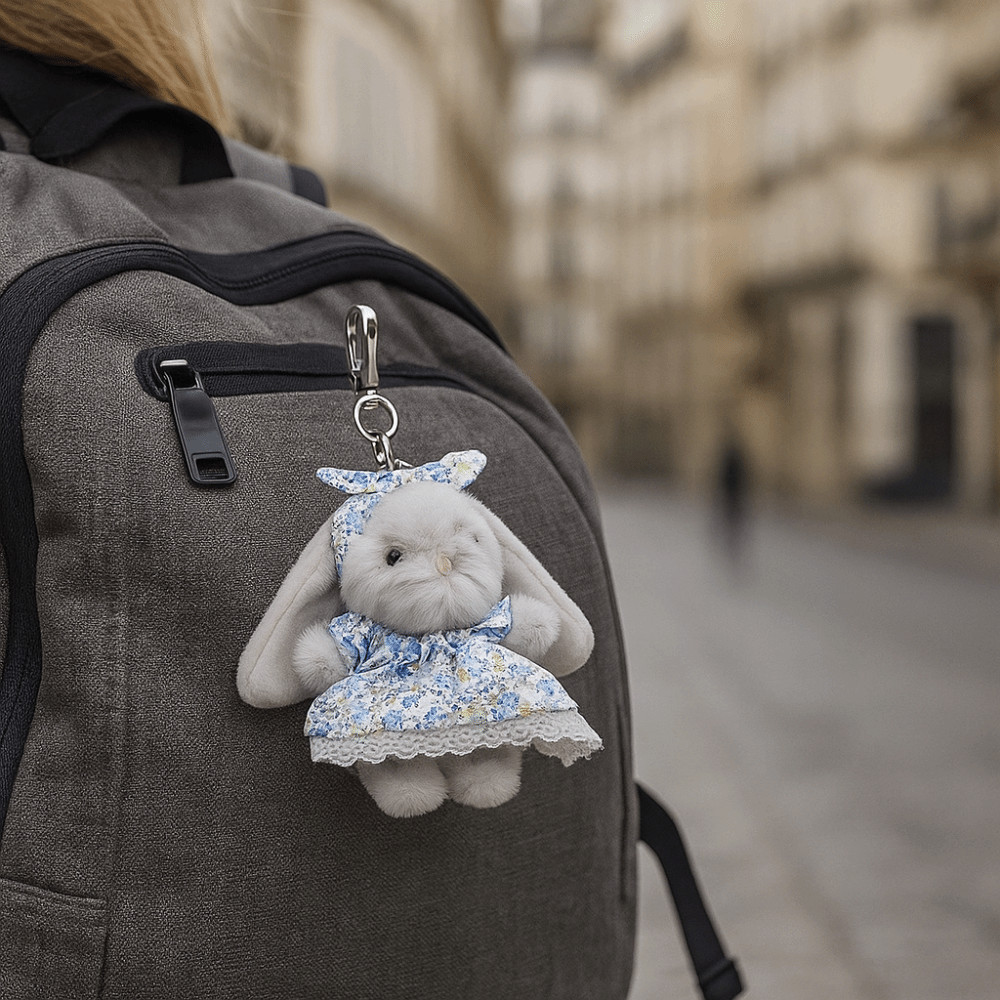 พวงกุญแจตุ๊กตา แลนเฟิง จี้ตุ๊กตากระต่าย น่ารัก 12 ซม. ฝีมือละเอียดการ์ตูนตุ๊กตานุ่มพวงกุญแจรถพวงกุญแจอุปกรณ์เสริม - รูปที่ 4
