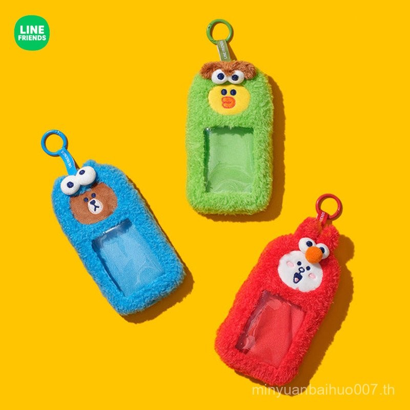 LINE FRIENDS SESAME STREET SESAME STREET Series ที่ใส่การ์ดตุ๊กตาจี้ Bus ID Card Holder FT5J