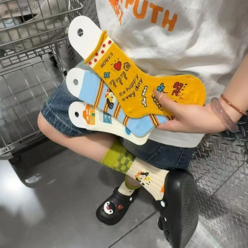 ถุงน่อง females mid-tube สำหรับหน้าร้อน สไตล์โปร่งบาง