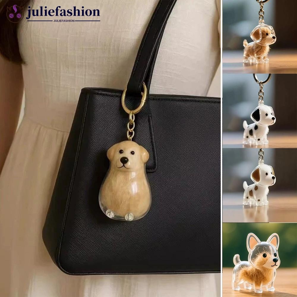 JULIEFASHION 1 สุนัขกล่องเก็บลูกสุนัขสัตว์เลี้ยงโปร่งใสผม Keepsake จี้สําหรับสัตว์เลี้ยง Memorial He