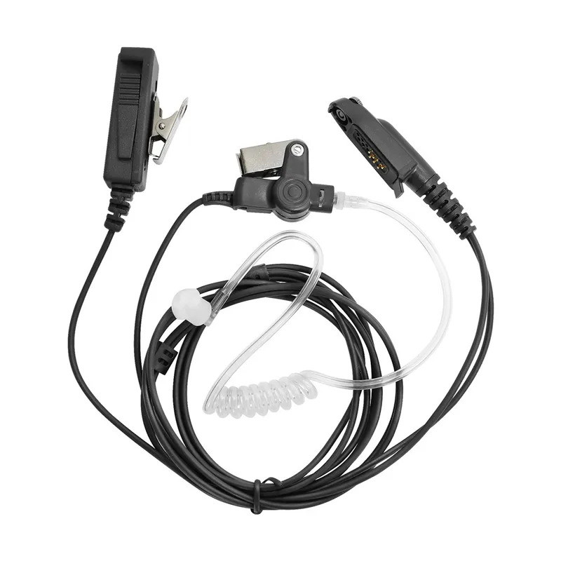 Walkie-talkie 2 สาย Earpiece Mic ชุดหูฟังสําหรับ GP344 GP388 GP644 GP688 EX500 วิทยุมือถือ