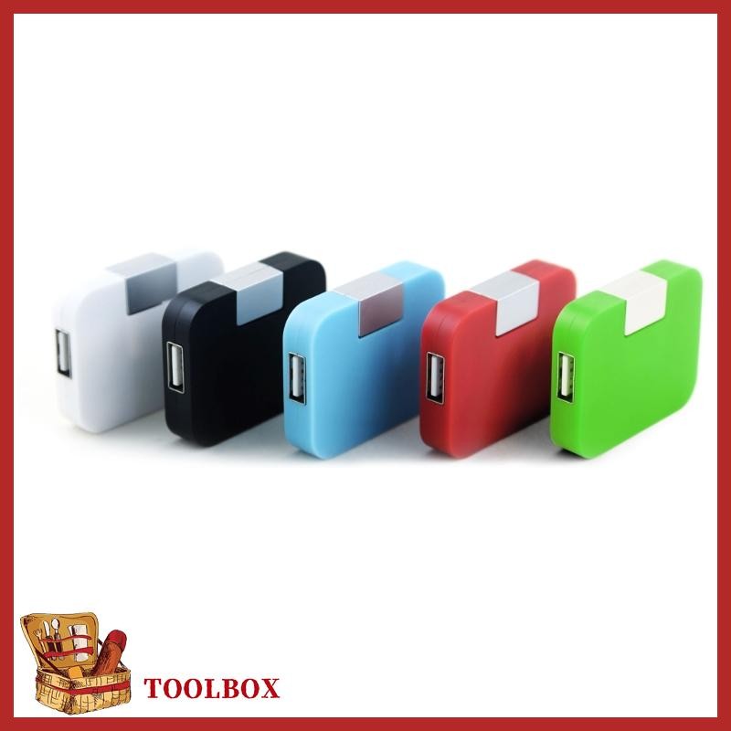 กล่องเครื่องมือ 4xSpace Saving ตัวแยกแบบพับได้ USB Hub 4 พอร์ตสําหรับการจัดการอุปกรณ์ที่มีประสิทธิภา